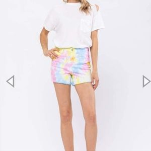 Judy Blue Cotton Candy Tie Dye Shorts